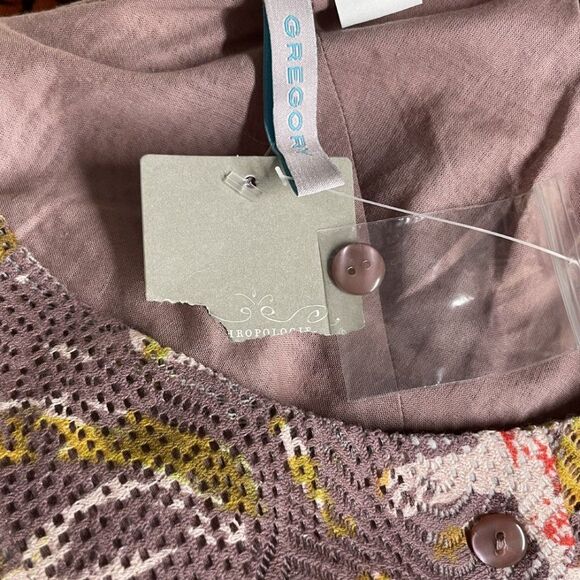 ANTHROPOLOGIE GREGORY Smoky Lilies Dress 4 S NEW - Picture 13 of 13